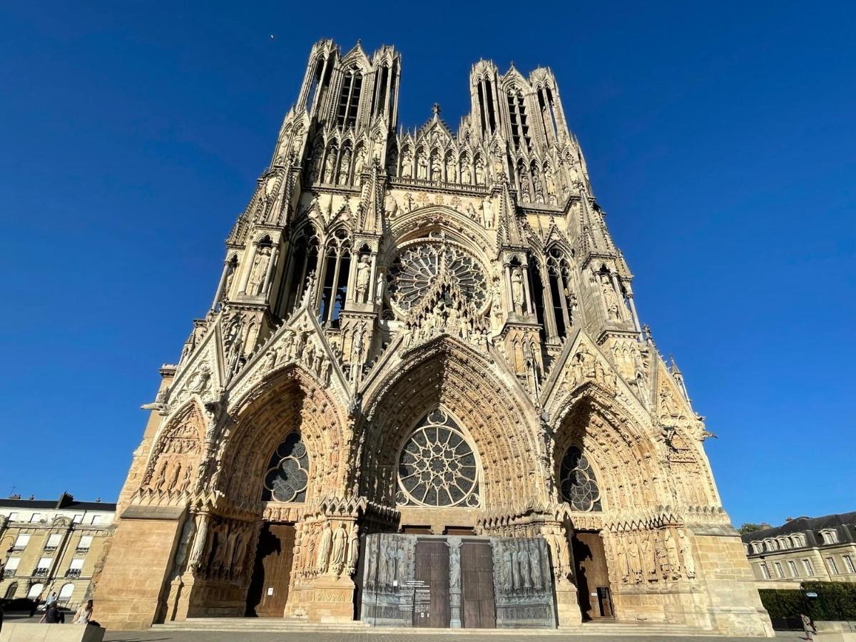 Brossolette Appartement T2 Spacieux Et Lumineux Balcon Vue Degagee Reims Bagian luar foto