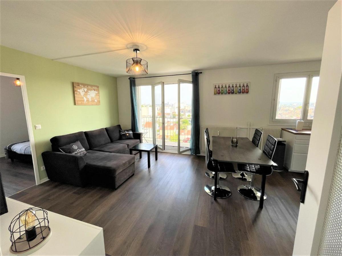 Brossolette Appartement T2 Spacieux Et Lumineux Balcon Vue Degagee Reims Bagian luar foto