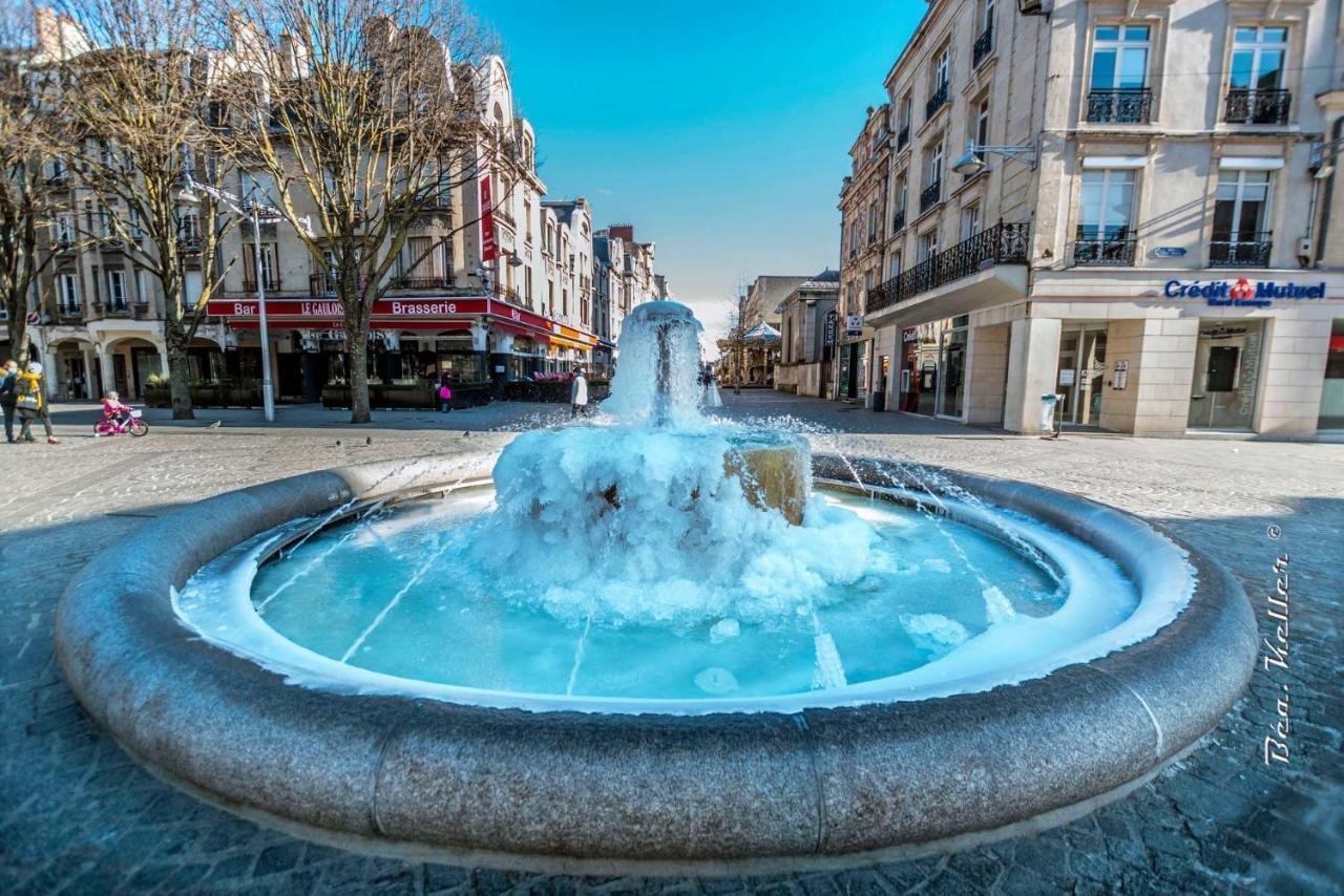 Brossolette Appartement T2 Spacieux Et Lumineux Balcon Vue Degagee Reims Bagian luar foto